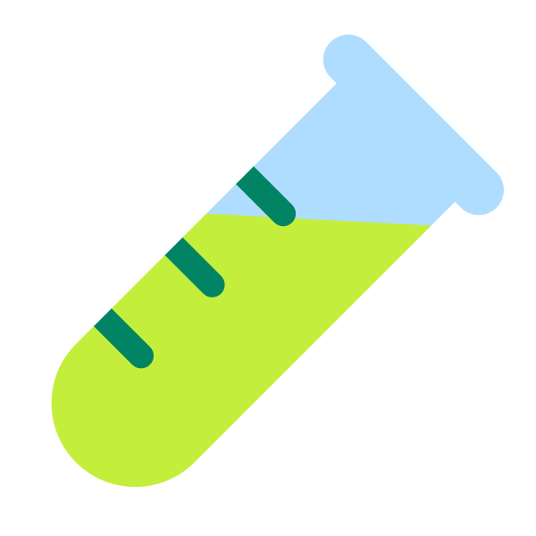 Test Tube Flat Vector