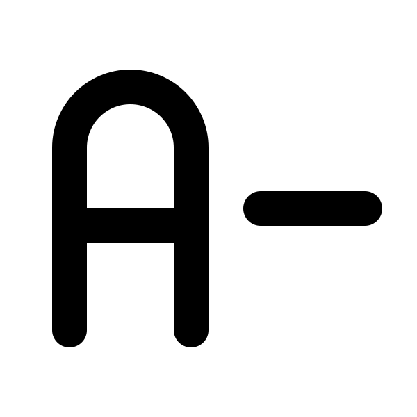 Text Decrease
