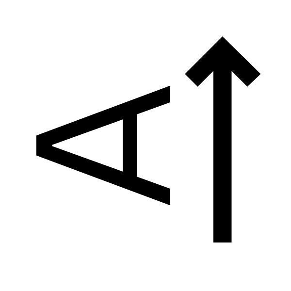Text Rotate Up Fill