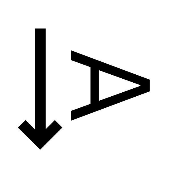 Text Rotation Down