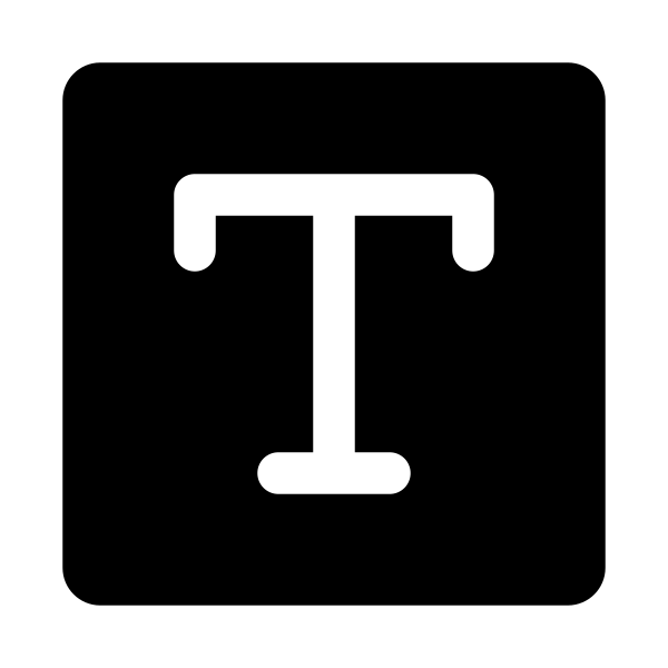 Text Square Vector