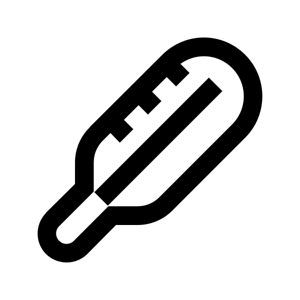 Thermometer Solid Vector