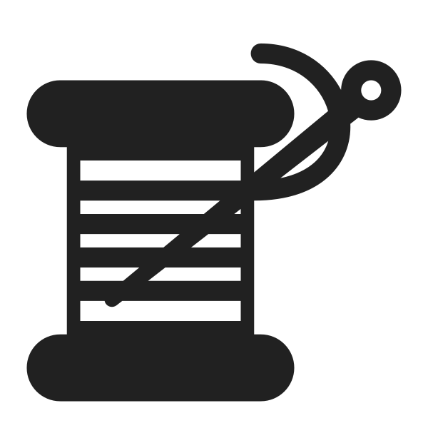 Thread High Contrast Vector