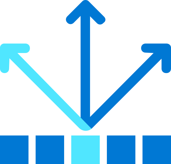 Three Arrows Bordered Vector