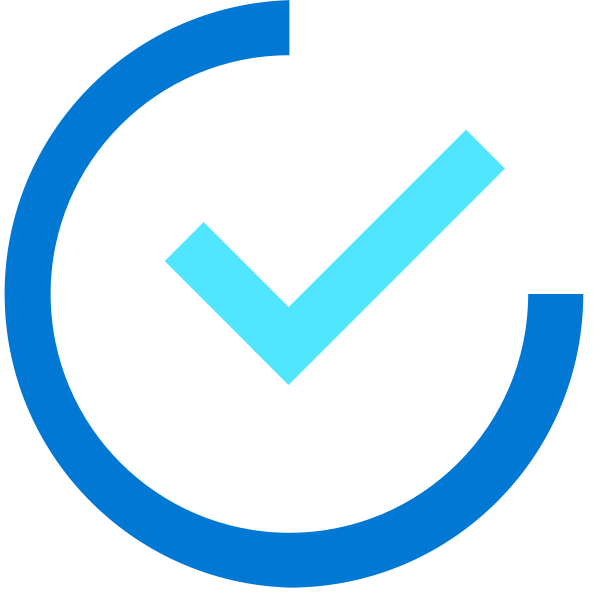 Three Quarter Circle Check Vector