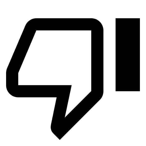 Thumb Down Outline