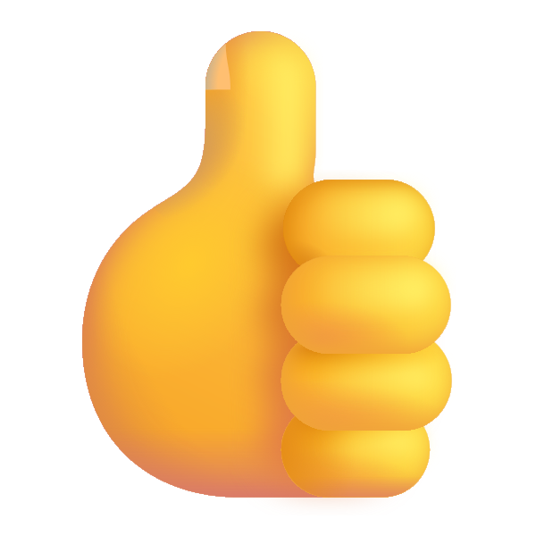 Thumbs Up Color Default Vector