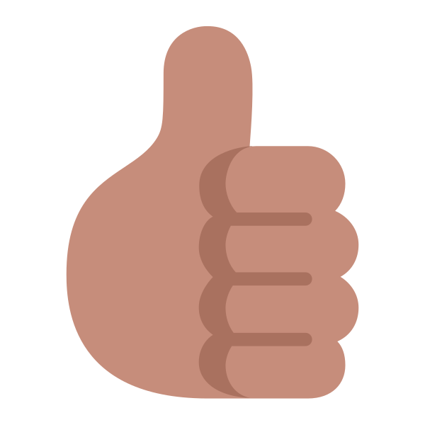 Thumbs Up Flat Medium Vector