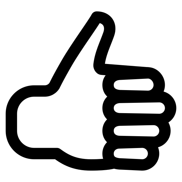 Thumbs Up Outline
