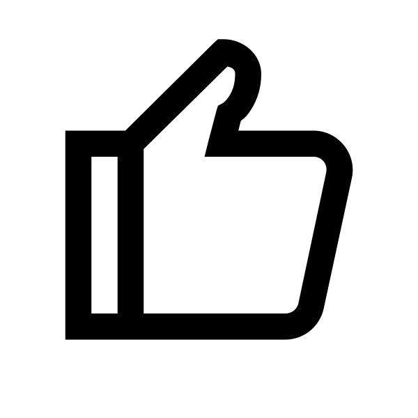 Thumbs Up Solid Vector