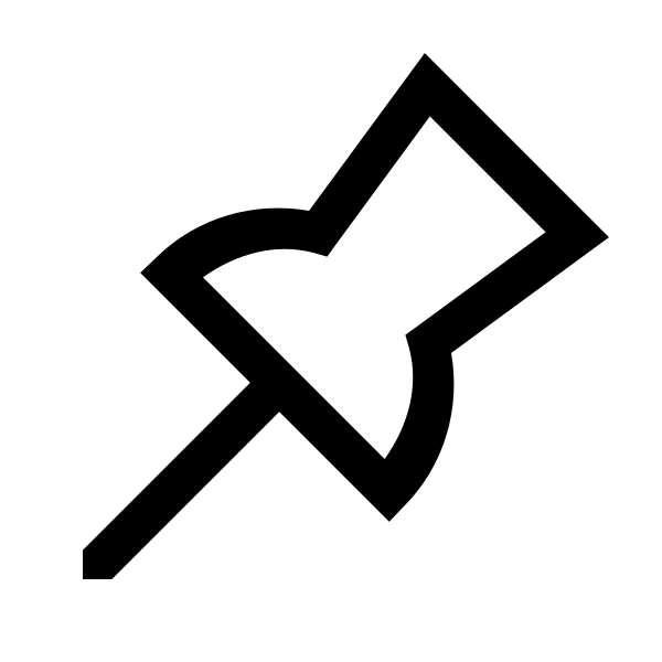 Thumbtack Solid Vector
