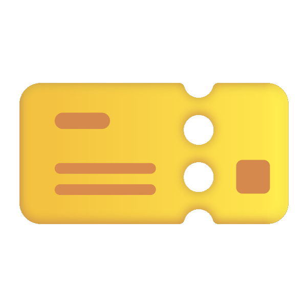 Ticket Color Vector