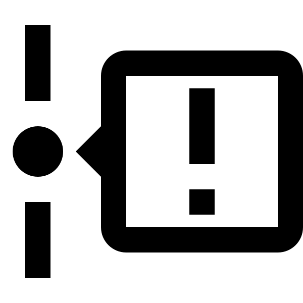 Timeline Alert Outline