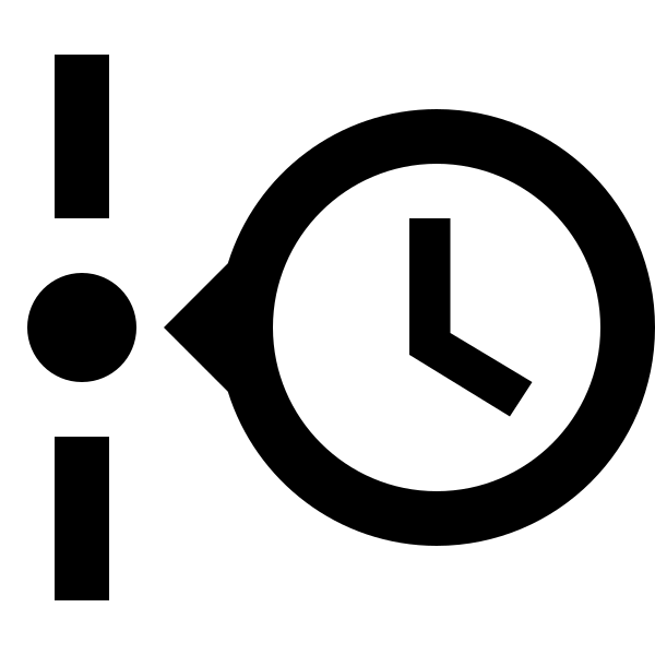 Timeline Clock Outline
