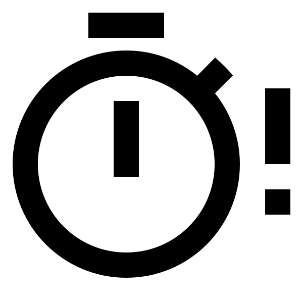 Timer Alert Outline