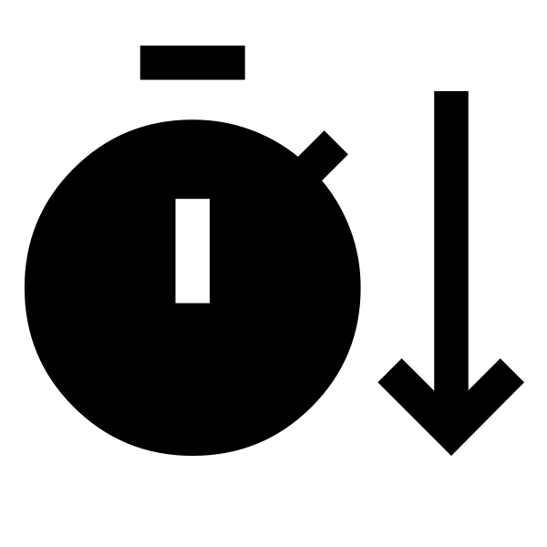 Timer Arrow Down Fill