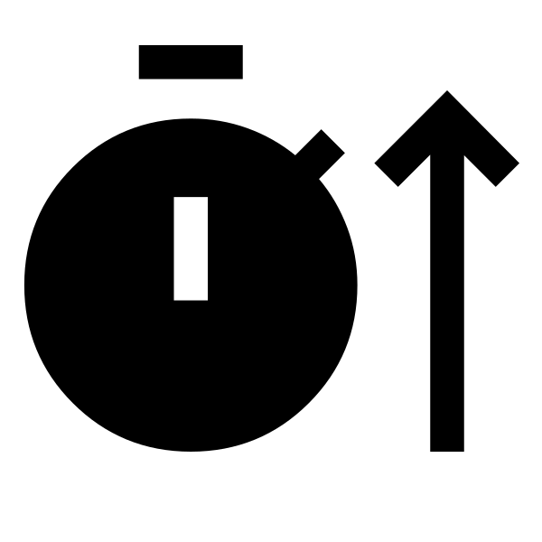 Timer Arrow Up Fill