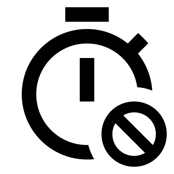 Timer Cancel Outline