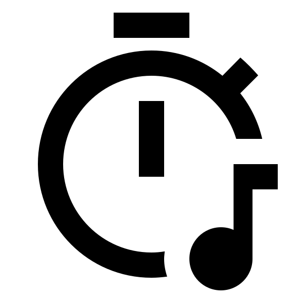 Timer Music Outline