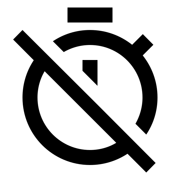 Timer Off Outline