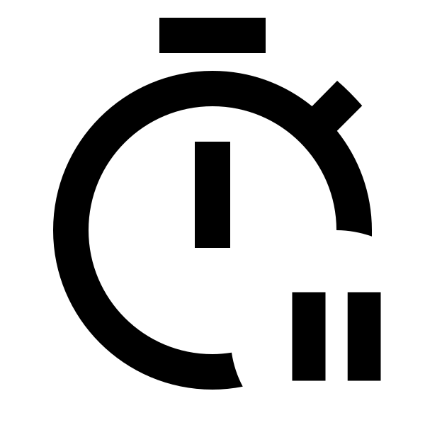 Timer Pause Outline