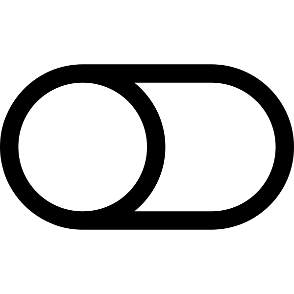 Toggle Off Solid Vector