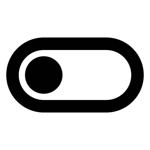 Toggle Switch Off Outline