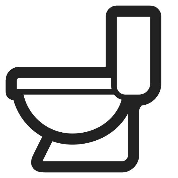Toilet High Contrast