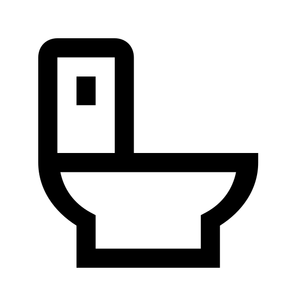 Toilet Solid Vector
