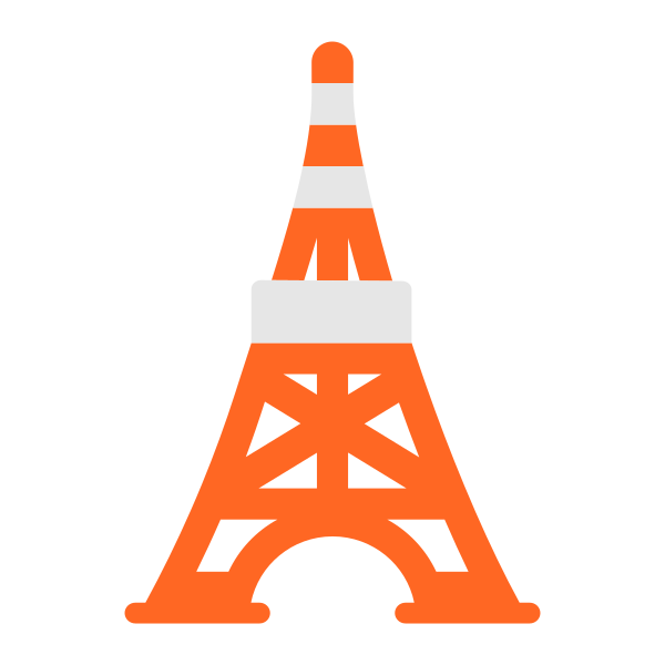 Tokyo Tower Flat Vector