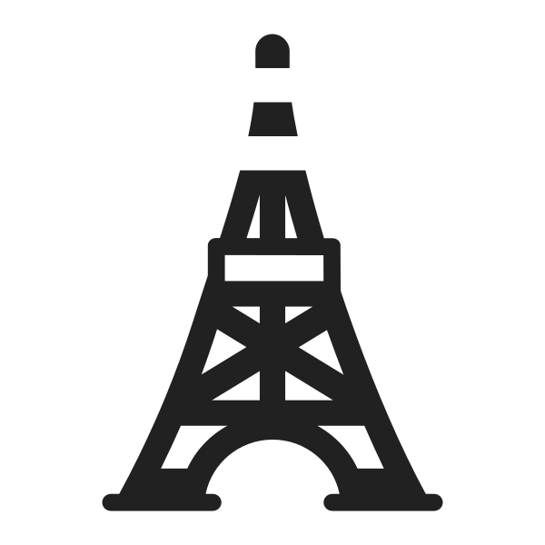 Tokyo Tower High Contrast Vector
