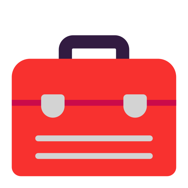 Toolbox Flat Vector