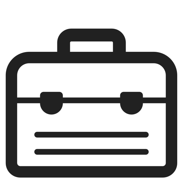 Toolbox High Contrast Vector