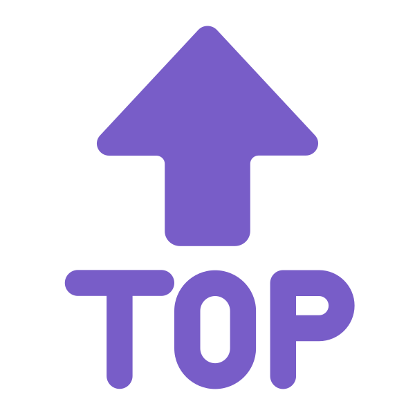 Top Arrow Flat Vector