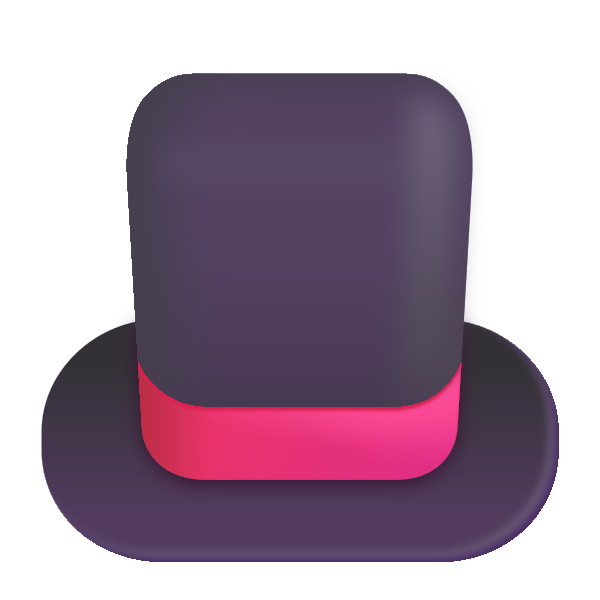 Top Hat Color Vector