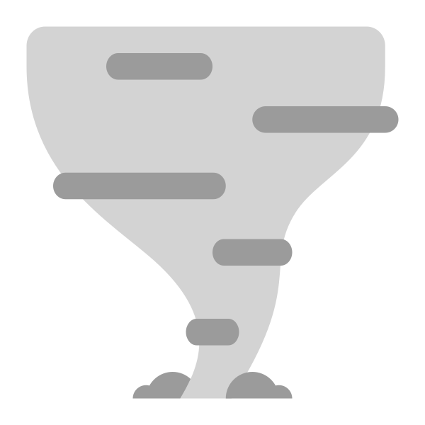Tornado Flat Vector