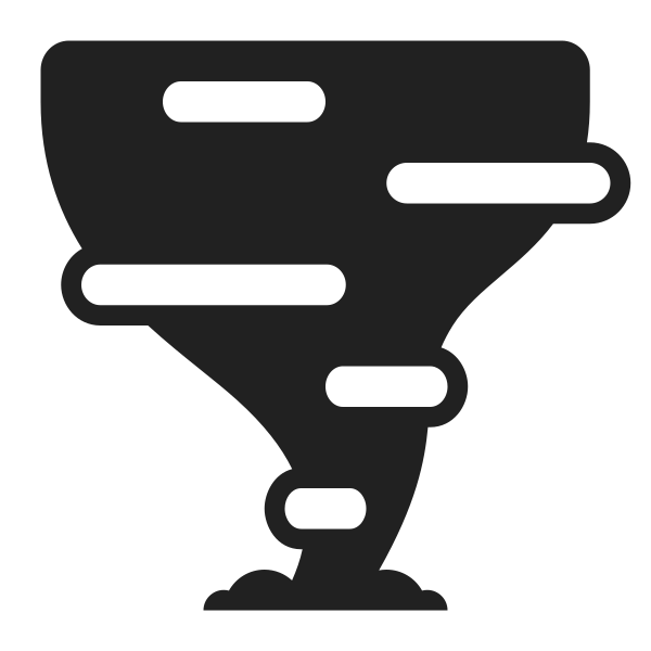 Tornado High Contrast Vector