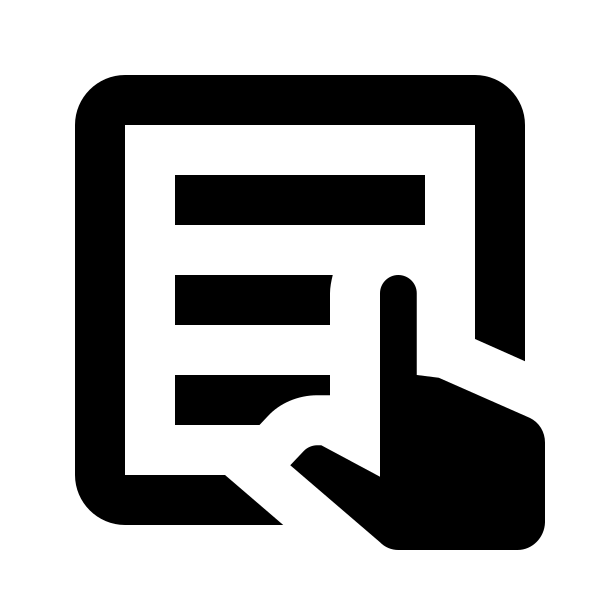 Touch Text Outline
