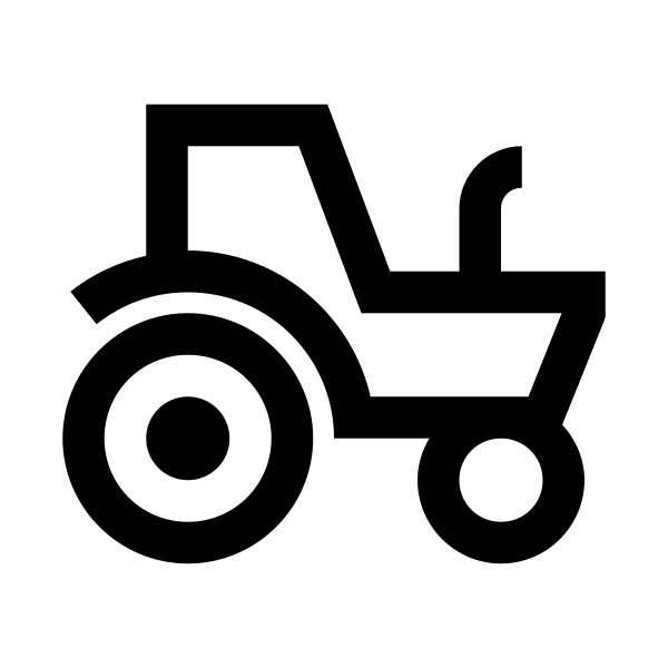 Tractor Solid Vector