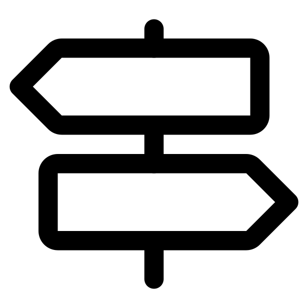 Trail Sign Outline