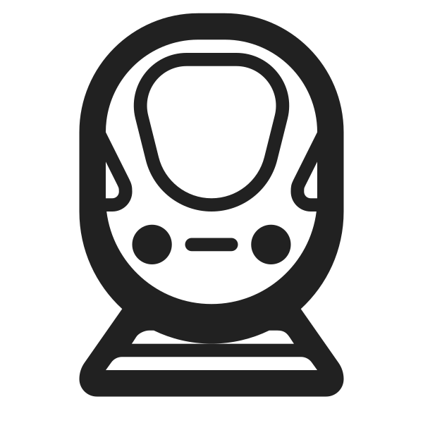 Train High Contrast Vector