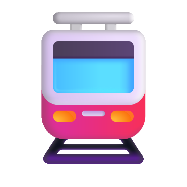 Tram Color Vector