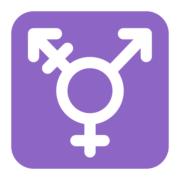 Transgender Symbol Flat Vector