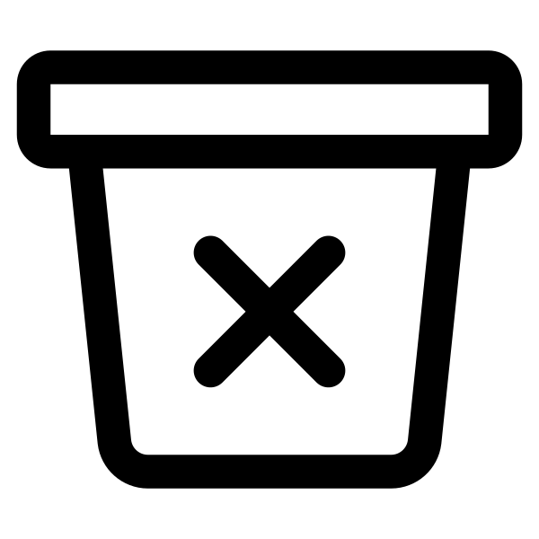 Trash Bin Outline