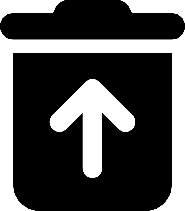 Trash Can Arrow Up