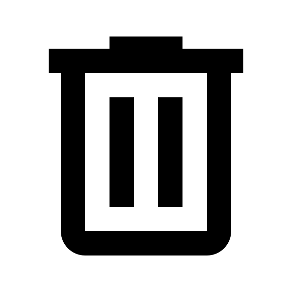Trash Can Outline