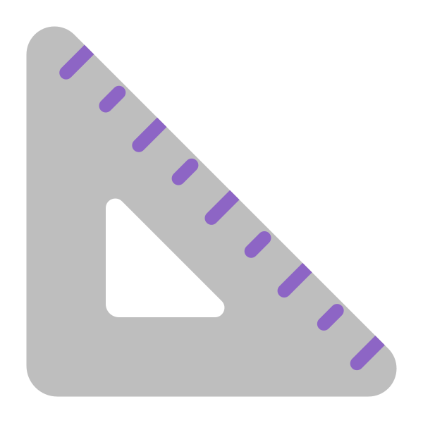 Triangular Ruler Flat