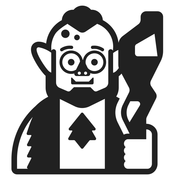 Troll High Contrast Vector