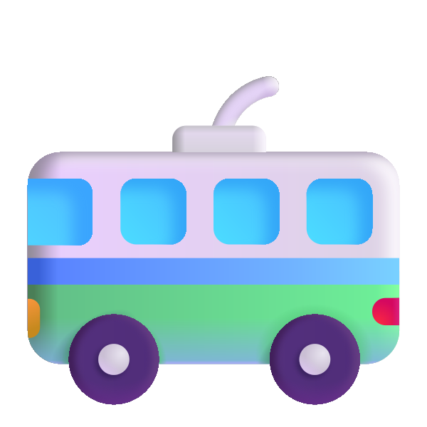 Trolleybus Color Vector