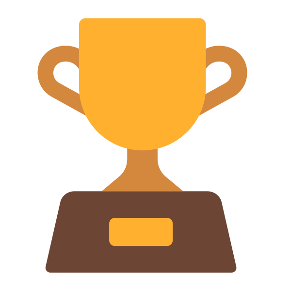 Trophy Flat Vector